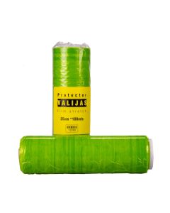 FILM STRETCH FERNANDEZ.COLOR VERDE PROTECTOR DE VALIJAS (25CM) ROLLO *100MTS