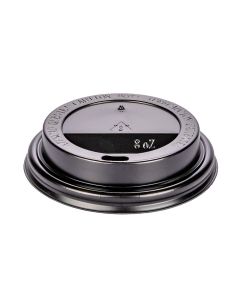 TAPA VASOS POLIPAPEL ENPOLEX 6/8OZ CON PICO NEGRA P/DOBLE Y SIMPLE PARED *100UNID