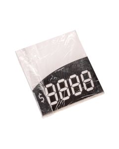 CARTEL PRECIOS DIGITAL BLANCO/NEGRO.(10*7.5CM) (105) PAQ*25UNID