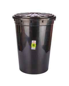 TACHO RESIDUOS GEMPLAST.(48LTS) REDONDO CON TAPA *UNID