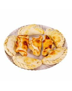 BANDEJA CARTON REDONDA BLANCA LINEA ROJA Nº14 (26CM) *100UNID