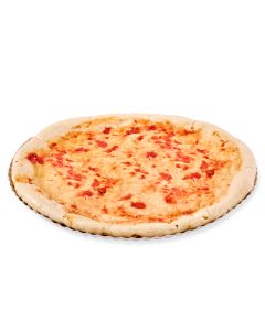 BANDEJA CARTON REDONDA BLANCA LINEA ROJA Nº16 (34CM) *100UNID