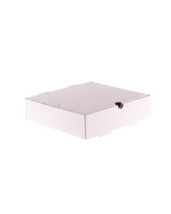 CAJA MICRO CARTON BLANCO/MARRON (23.5*23.5*6CM) (LOMO) *100UNID.