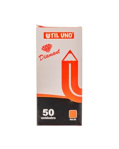 BOLIGRAFO UTIL UNO CRISTAL ROJO (1MM) *UNID