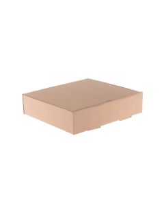 CAJA MICRO CARTON MARRON/MARRON (24*28*7CM) (1/2 DOC. DONAS) *100UNID.