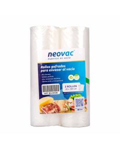 BOLSAS PARA VACIO NEOVAC TUBO GOFRADO (20CM*5MTS) (RG20500) *2 TUBOS.