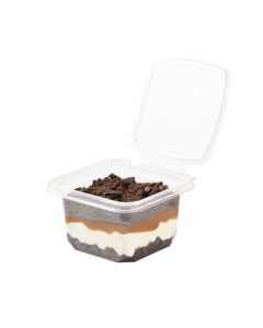 POTE LOCKFOOD PET CUADRADO (390CC) (LK390) *50UNID