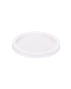 TAPA VASO PLASTICO GLASS 95 NATURAL LISA (PARA VASO 500) *50UNID