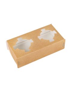 PORTAVASOS BASE CARTULINA PARA 2 VASOS CAFE MEDORO (18*9*5CM) (CPV001) *50UNID