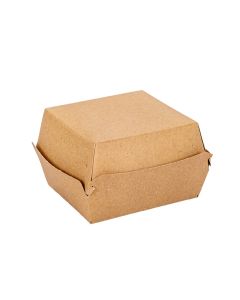 CAJA DELIVERY BIOHZ HAMBURGUESA MARRON.MEDIANA (9.3*8.4*7CM) *120UNID.