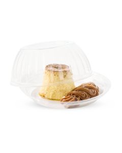 CONTENEDOR DOBLE USO 32OZ CRISTAL CON TAPA PAQ.*50UNID