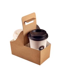 PORTAVASOS VALIJA CARTULINA CARRY TRAY 2 VASOS (15*7.4*7CM) (CCT001) *50UNID