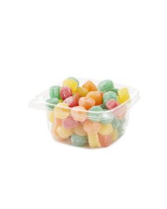 POTE BANDEX CUADRADO PET (360ML) CON PRECINTO SEGURIDAD (12OZ) SIN TAPA *50UNID