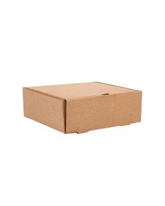 CAJA MICRO CARTON MARRON/MARRON (21*21*7.5CM) (GRAN LOMO) *100UNID.