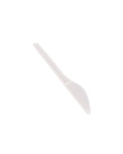 CUCHILLO PLASTICO BLANCO.(ECO) CAJA *800UNID.
