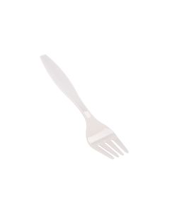TENEDOR PLASTICO BLANCO.(ECO) CAJA *800UNID.