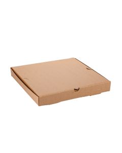 CAJA PIZZA MICRO MARRON/MARRON GRANDE REFORZADA (32.5*32.5*3.7CM) *100UNID (OFERTA)