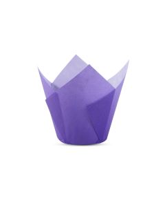 TULIPAS PARA MUFFIN Y CUPCAKE.Nº16 VIOLETA LISA PAQ *200UNID