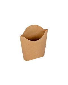 CAJA DELIVERY BIOHZ PAPAS FRITAS SOBRE MARRON.GRANDE (15.5*9.5*5.5CM) *450UNID