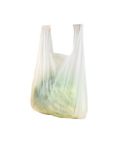 BOLSAS CAMISETA STANDARD BLANCA 40*50CM A/D POLYFILM (AMARILLA) *80UNID