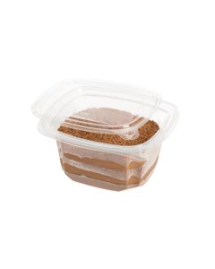 POTE DARNEL CUADRADO PET.(16OZ) CON BOTON SEGURIDAD (473ML) CON TAPA *100UNID