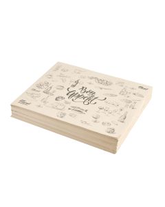 INDIVIDUALES PAPEL MULTI 'BON APPETIT' KRAFT (60GRS - 30X40CM) PAQ*500UNID .