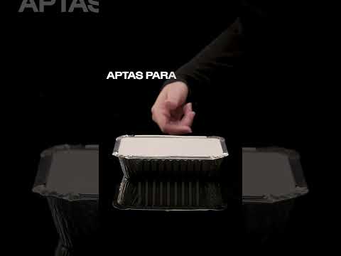 BANDEJA ALUMINIO DARNEL (PACK*10UNID) 8OZ C/TAPA (220ML) (9.8*12.6*2.6CM) *PACK